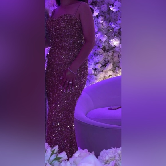 Albina Dyla gold dress - Picture 3 of 4